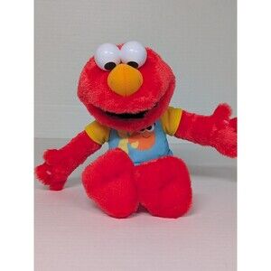 Sesame Street 13" Sing Along Elmo Plush Baby Elmo, Interactive Melodies, Lights